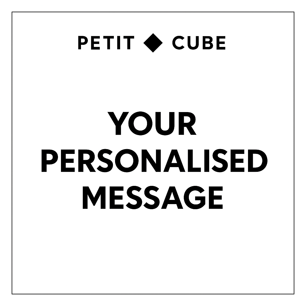 Personalise the front of your Petit Cube