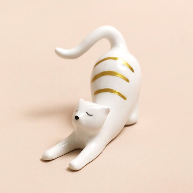 Stretching Cat Ring Holder