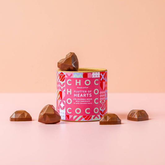 Milk Chocolate Hearts Tube