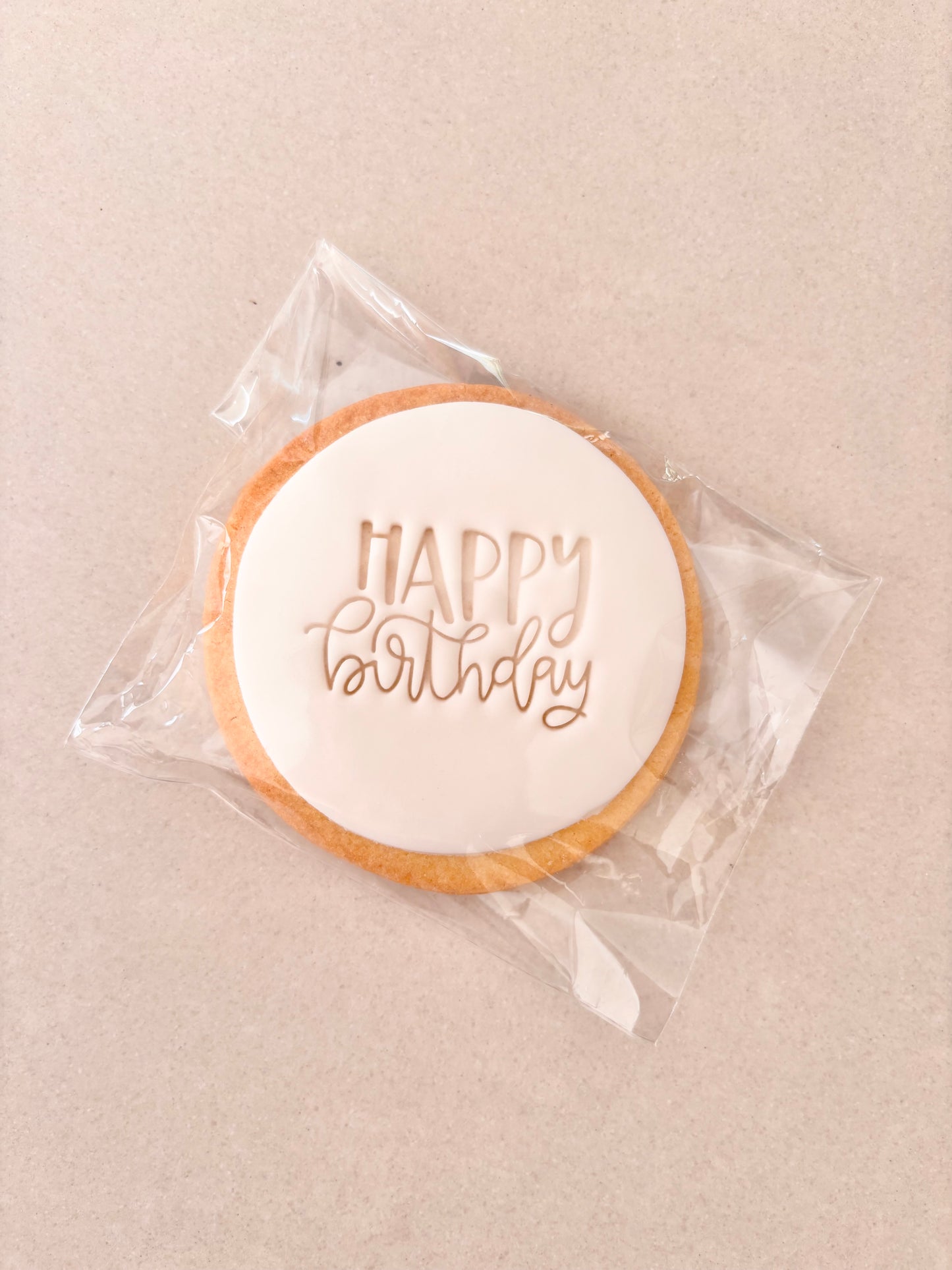Iced Biscuit - Happy Birthday