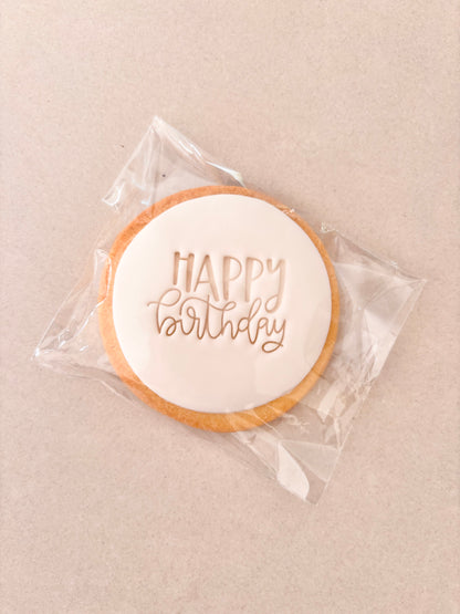 Iced Biscuit - Happy Birthday