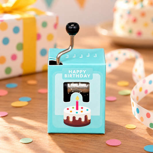 Happy Birthday Hand-Crank Music Box