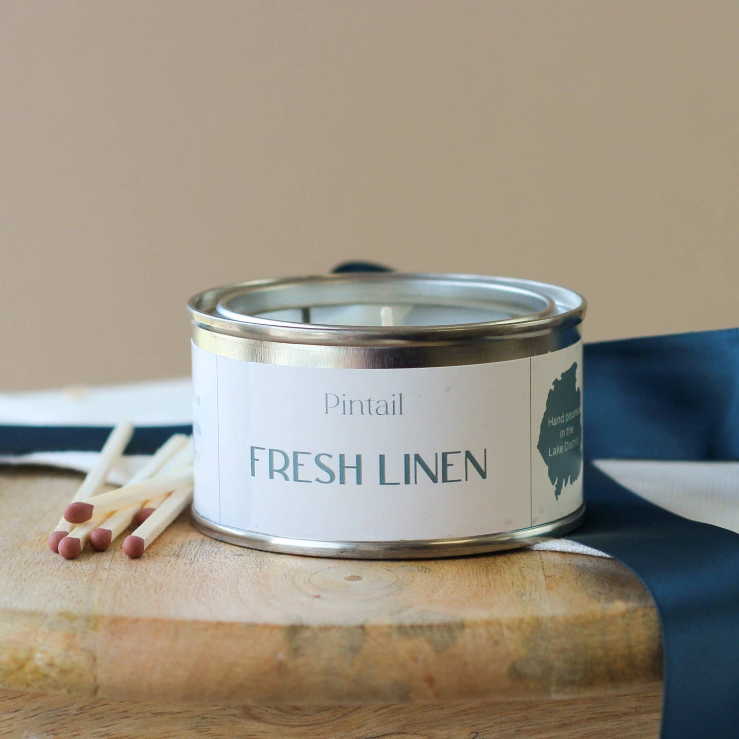 Fresh Linen Paint Pot Candles