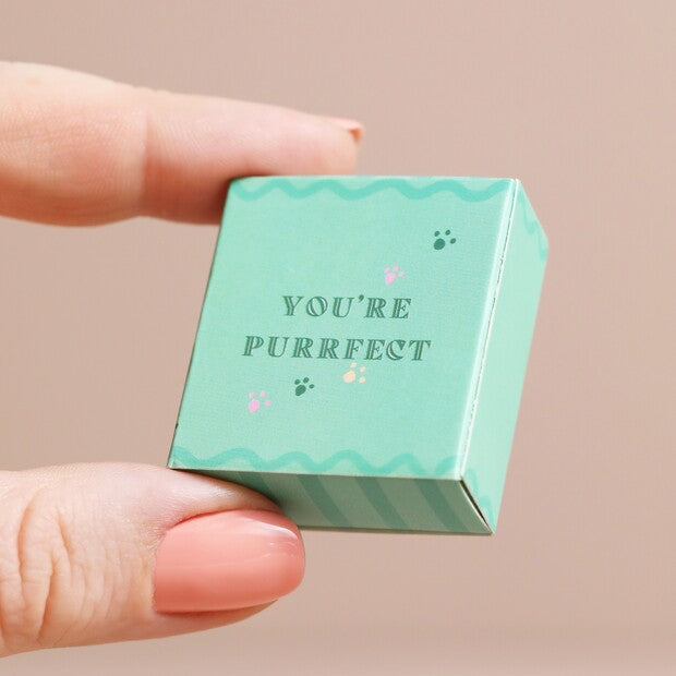 Matchbox Ceramic Cat Token