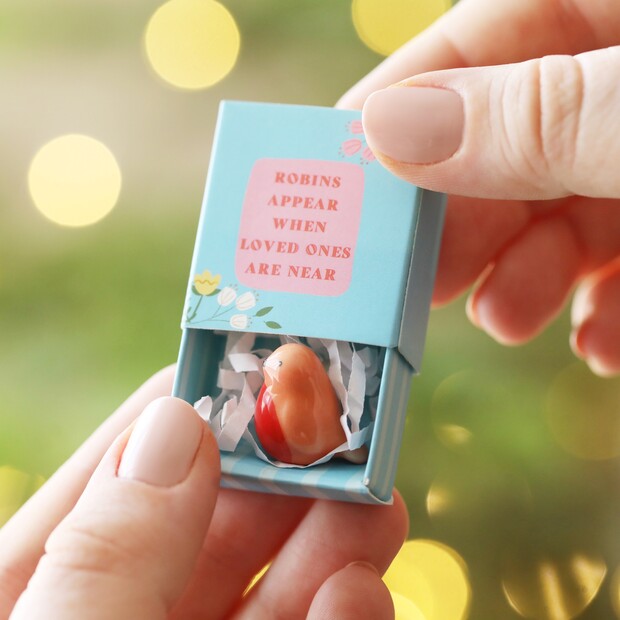 Matchbox Ceramic Robin Token